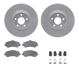 R1 Concepts WDUH1-63217 Carbon Series Brake Rotors W/ 5000 Oep Brake Pads & Hdw